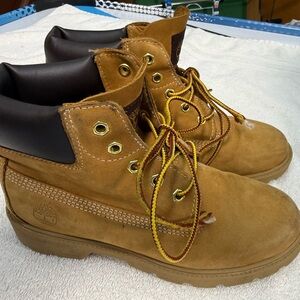 Timberland Kids Tan Boots Size 3Y